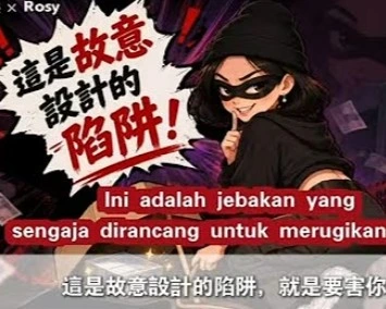 Perhatian untuk seluruh teman-teman Pekerja Migran Indonesia!Jebakan penipuan(各位移工注意!小心詐騙陷阱!)