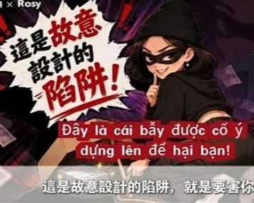Các anh chị lao động xin lưu ýBẫy lừa đảo(各位移工注意!小心詐騙陷阱!)