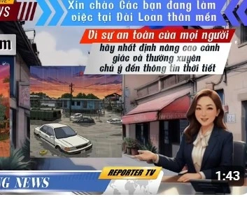 Hãy chú ý đến các cảnh báo thời tiết天氣預報要注意
