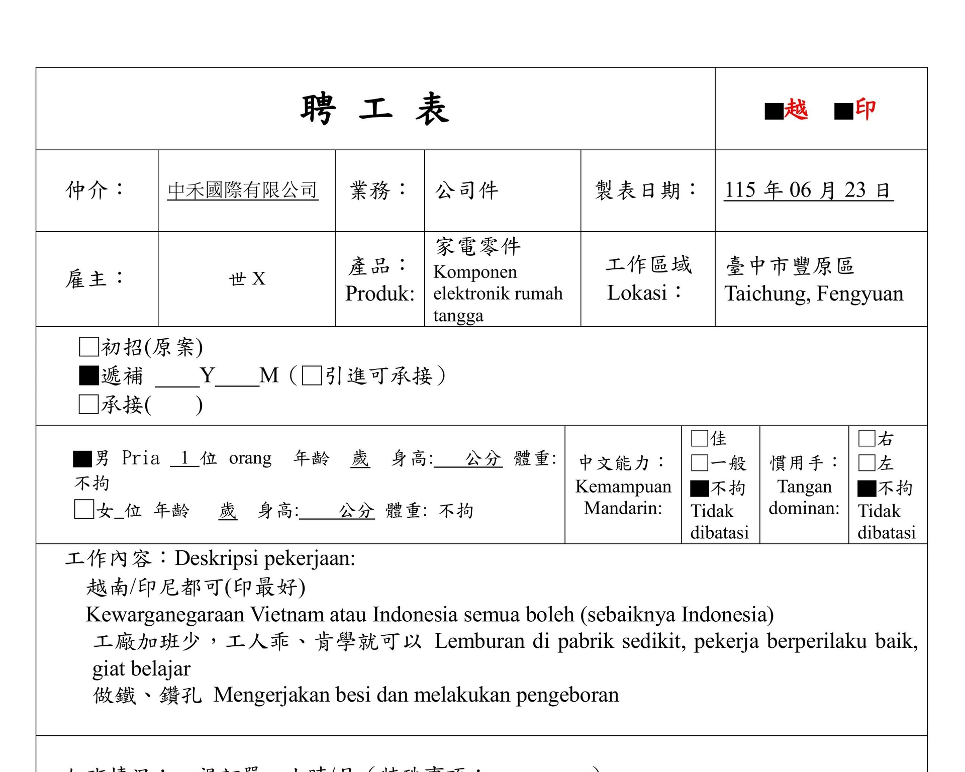 【Fengyuan豐原】Komponen elektronik rumah tangga家電零件